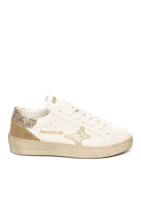 Beige/white logo sneaker AMA BRAND DELUXE | 2944SLAM-BEIGE